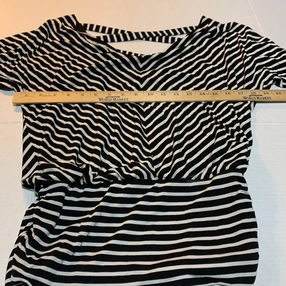 White House Black Market black & cream shirt size Small - Picture 3 of 9